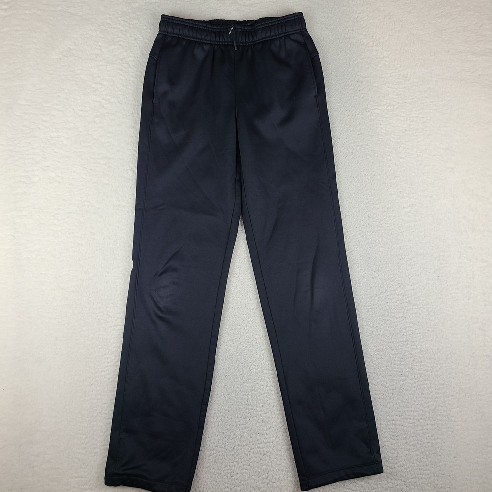 Under Armour Pants Mens Small Tall Black Loose Coldgear Track Sweatpants Joggers